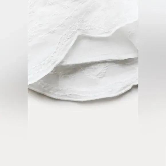 Zara ZW COLLECTION EMBROIDERED MINI SKIRT - Picture 7 of 11